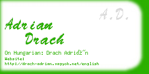 adrian drach business card